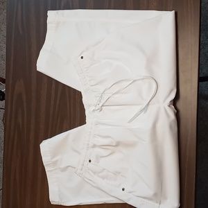 Studio Works White Cropped Pants w Front Tie Size 18